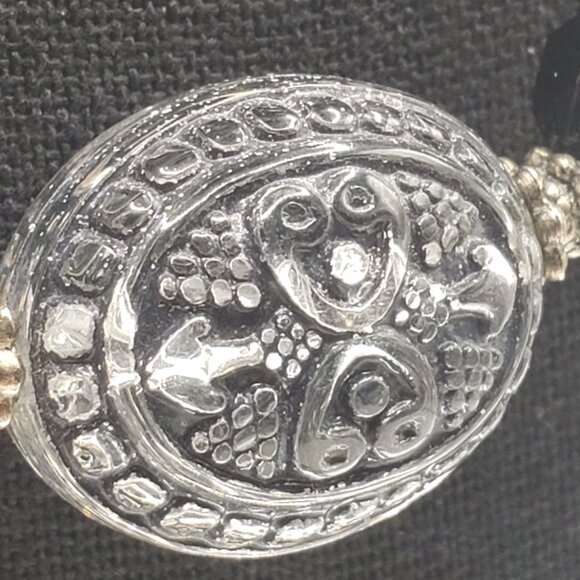 Vintage Black and Silver Fashion Necklace - Picture 6 of 10